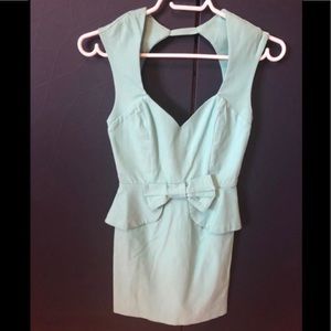 SOLEMIO Los Angeles turquoise dress